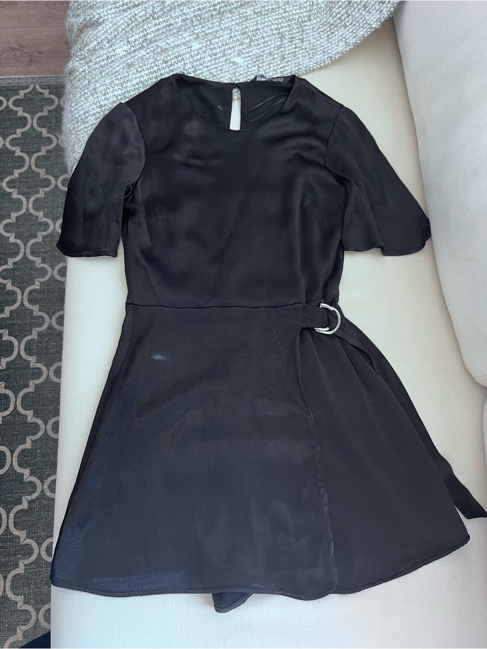 Zara Black Playsuit Romper/Skort